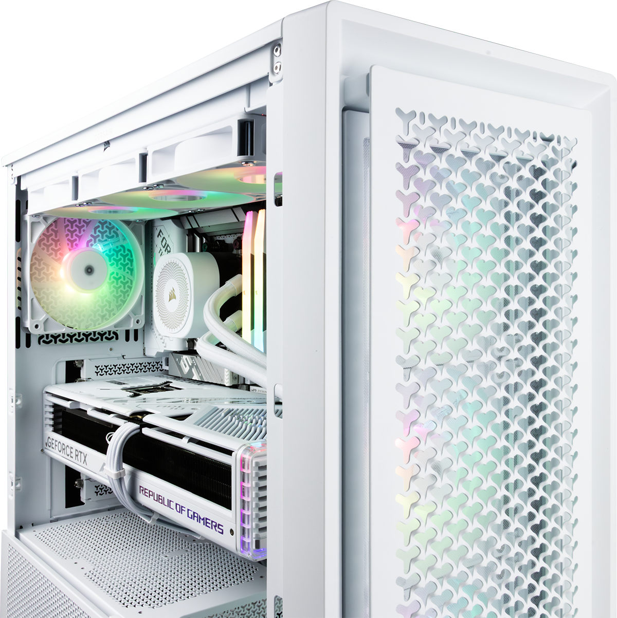 Weißer Gaming PC
