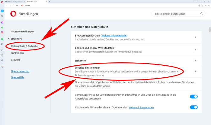 JavaSkrpit Opera Schritt 2