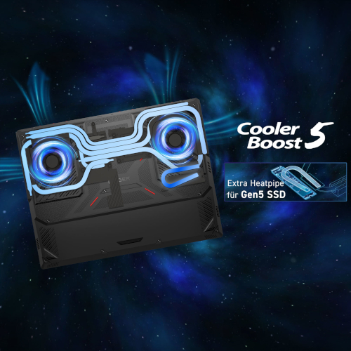 MSI Raider 18 Max HX A2WJ-1074 - STARKE UND LEISE KÜHLUNG