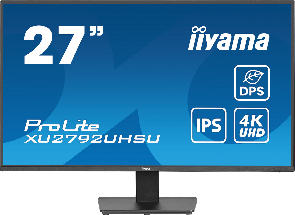 Iiyama TFT 27" iiyama ProLite XU2792UHSU-B6 (3840x2160, IPS, 60 Hz, DP, HDMI, USB,Schwarz)(XU2792UHSU-B6), Hauptbild (27.02.2025)
