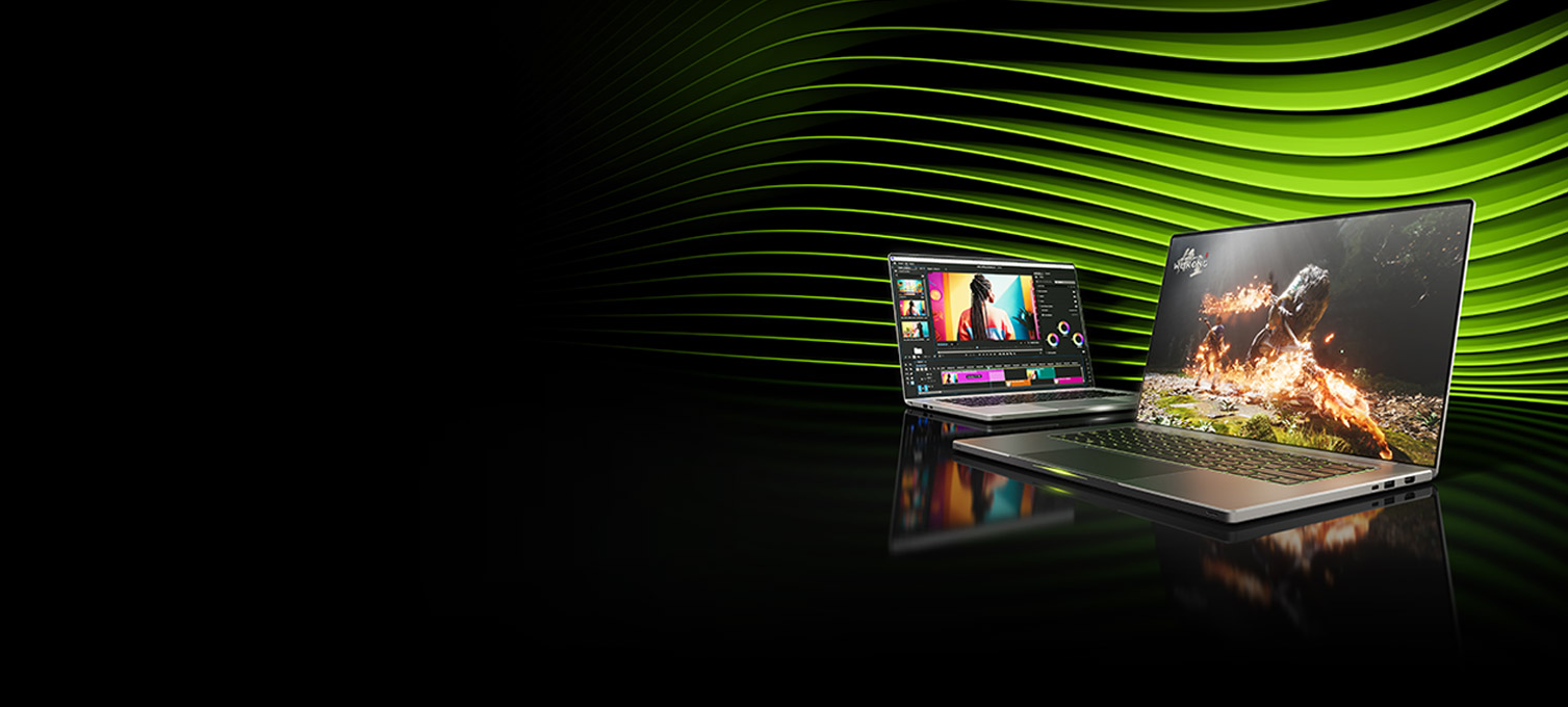 Laptop mit RTX 50-Serie Grafikkarte - Notebook mit NVIDIA-Power