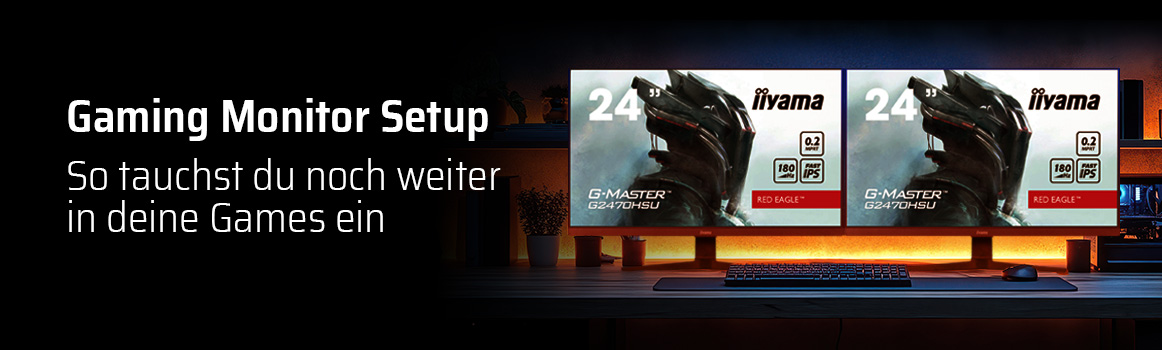Gaming Monitor Setup Headerbild Gaming Monitor Setup Headerbild
