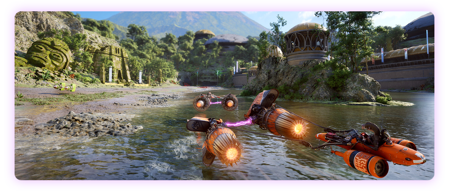 Star Wars: Galactic Racer Spielausschnitt