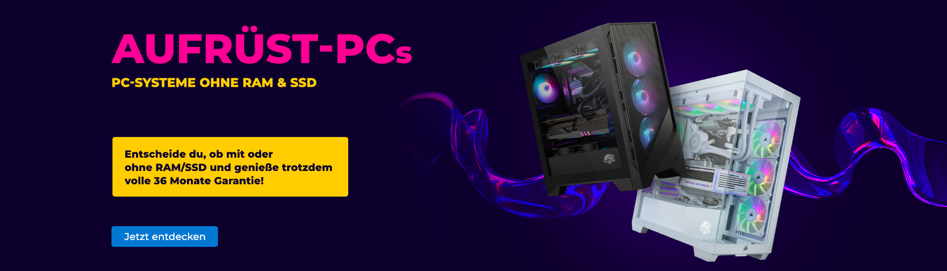 Aufrüst PCs ohne RAM und SSD