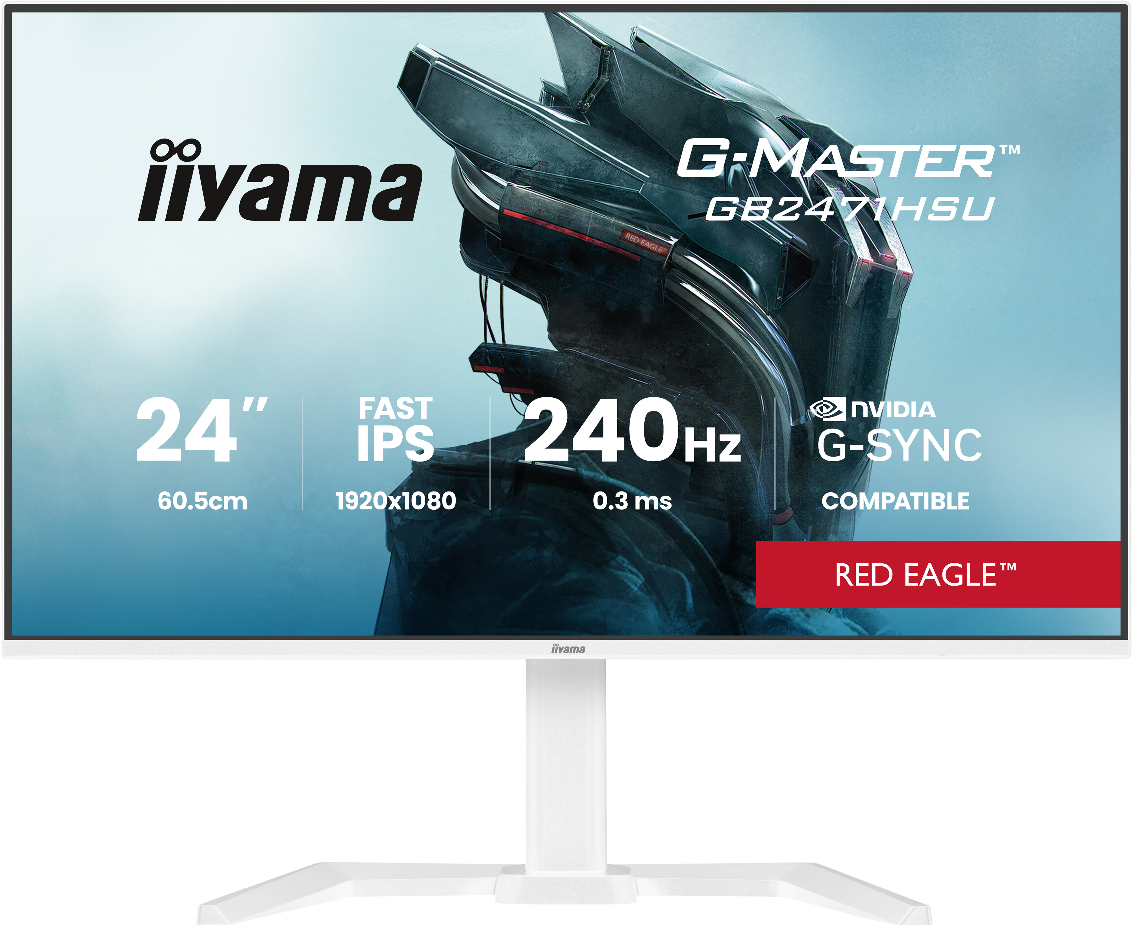 Iiyama G-MASTER GB2471HSU-W1 Red Eagle, Hauptbild (09.01.2026)