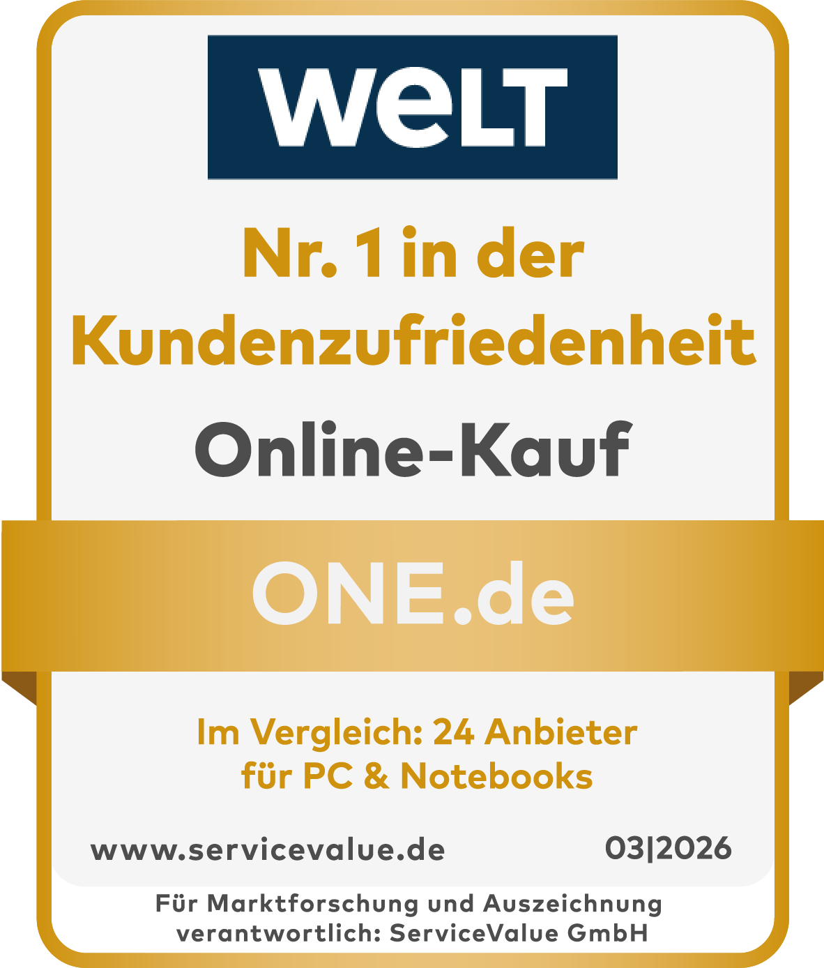Nr 1 Kundenzufriedenheit Siegel