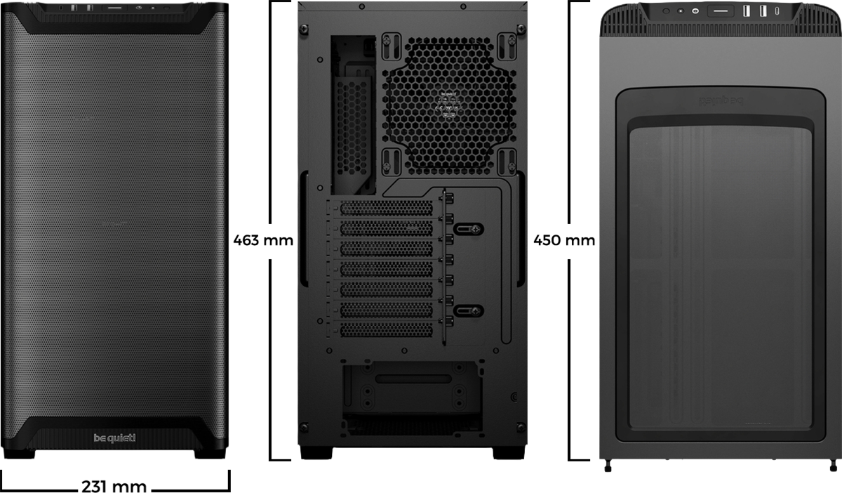 Be Quiet! PURE BASE 501 Airflow Black, Bild 4 (22.10.2025)