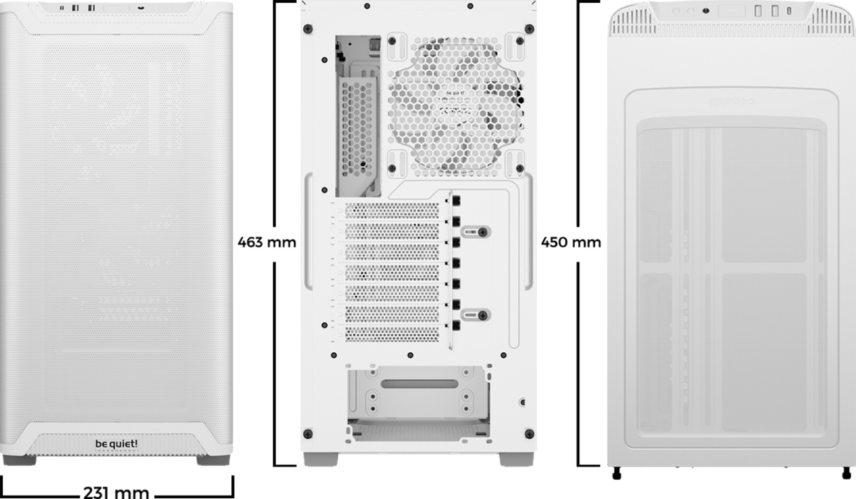 Be Quiet! PURE BASE 501 Airflow White, Bild 4 (22.10.2025)