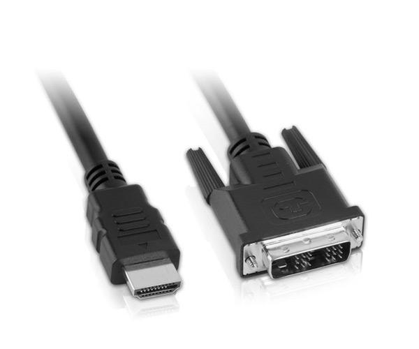 ► Adapterkabel HDMI auf DVI 18+1 1.8 Meter