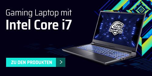 Laptop mit Intel Core i7 Prozessor