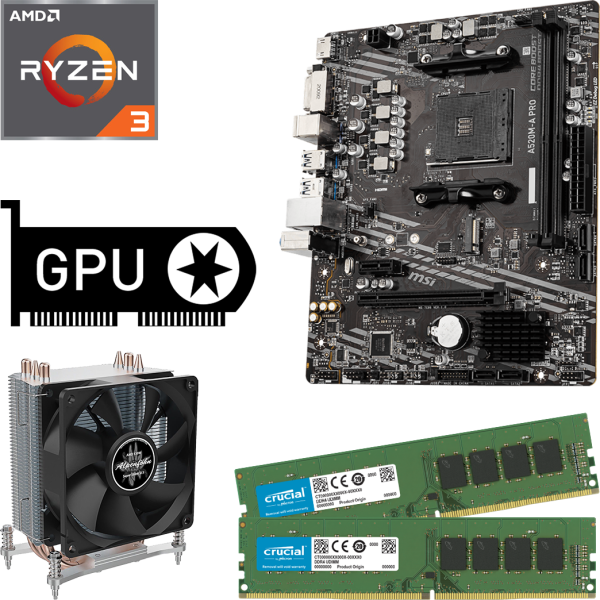  PC Aufrüstkit Allround AR01 - Ryzen 3 4100 - GT 710 - 8 GB RAM online kaufen 