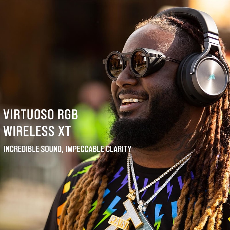 Gaming Headset CORSAIR HS80 RGB Wireless /  VIRTUOSO RGB WIRELESS XT