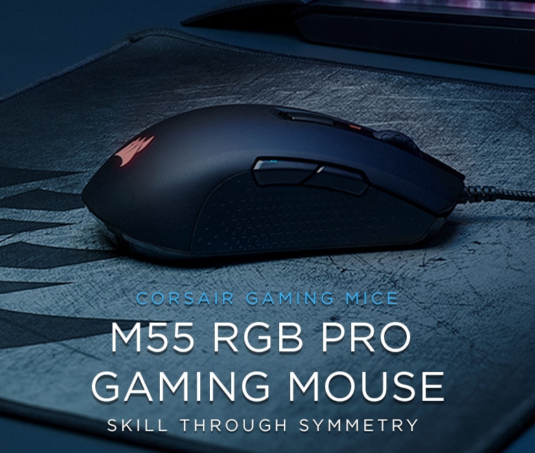 Corsair Gaming Maus - M55 RGB Pro Gaming Mouse. Skill through symmetry