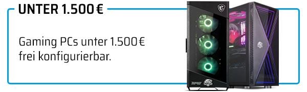 Gaming PC unter 1500€