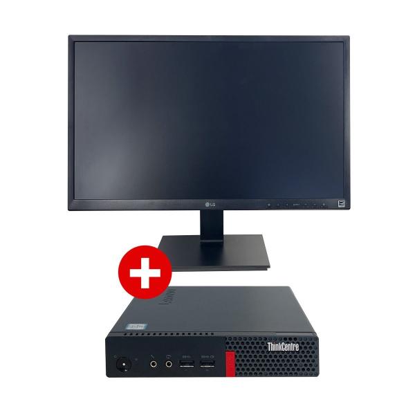 Lenovo Think Centre M910q - Office PC inkl. LG 23 24BK550Y-B Monitor