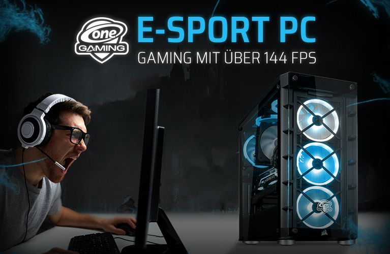 E-Sport Gaming PC - Gaming mit über 144 FPS
